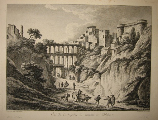 De Ghendt E.J.N. Vue de l'acqueduc de Corigliano en Calabre 1783 Parigi 